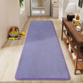 Modern Soft Hallway Runner Rug, 2x6 Feet Purple Washable Runner Rug | Fluffy by AmeareaDirect