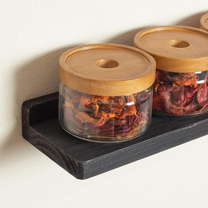 Freezing point Floating Shelf for Wall Set of 2 Natural Wood 23Inch Wall - Image 3