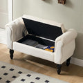 Storage Bench for End of Bed Bedroom, 39.7" Modern Ottoman Bench by ORIRSNUG
