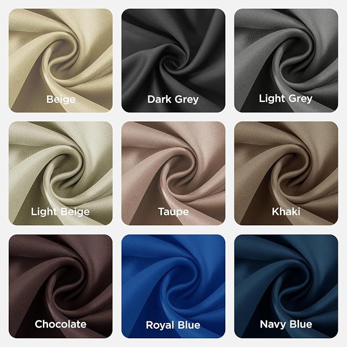 Joydeco Blackout Curtains 45 Inch Length 2 Panels Set, Thermal Insulated Long - Image 9