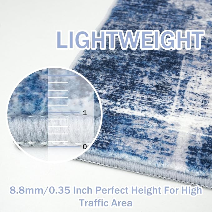 Abstract Area Rug 3x4 Ft Washable Rugs - Image 5