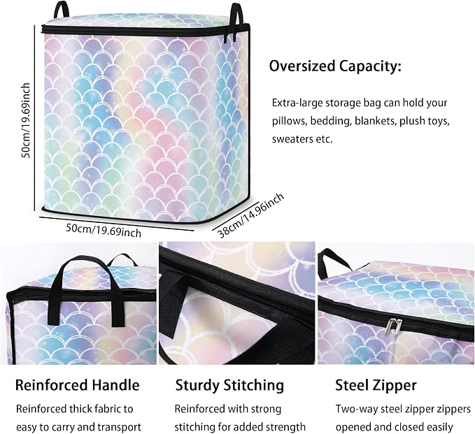 2pcs blanket storage bag for under bed, closet organizers 95L | clothing - Image 3