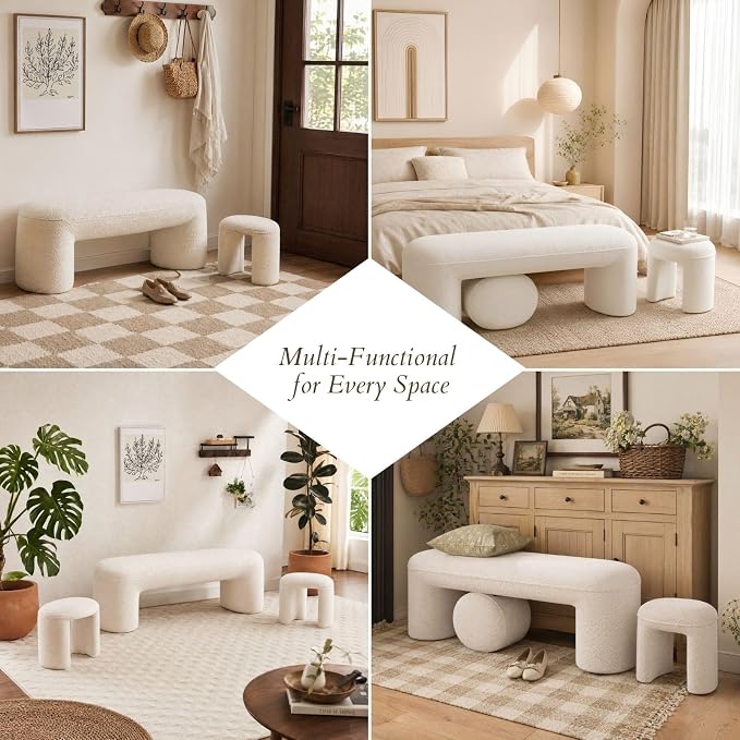 53" 3-Piece Nesting Ottoman Bench Set - Image 6