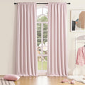 Blush Pink Room Darkening Soft Curtains by DONREN