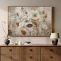 Framed Vintage Neutral Floral Botanical Wall Art by Cuspin