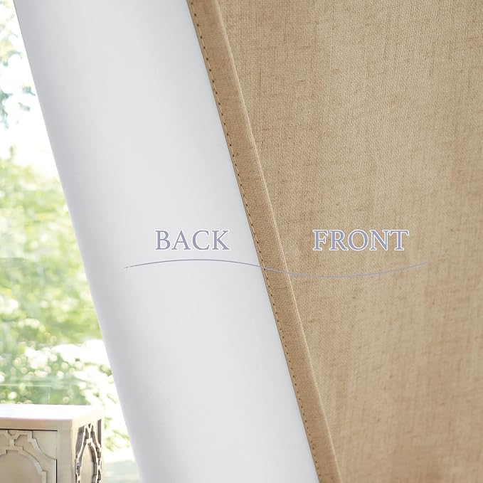 RYB HOME Classroom Door Window Cover, 100% Blackout Lockdown Shades | Linen - Image 7