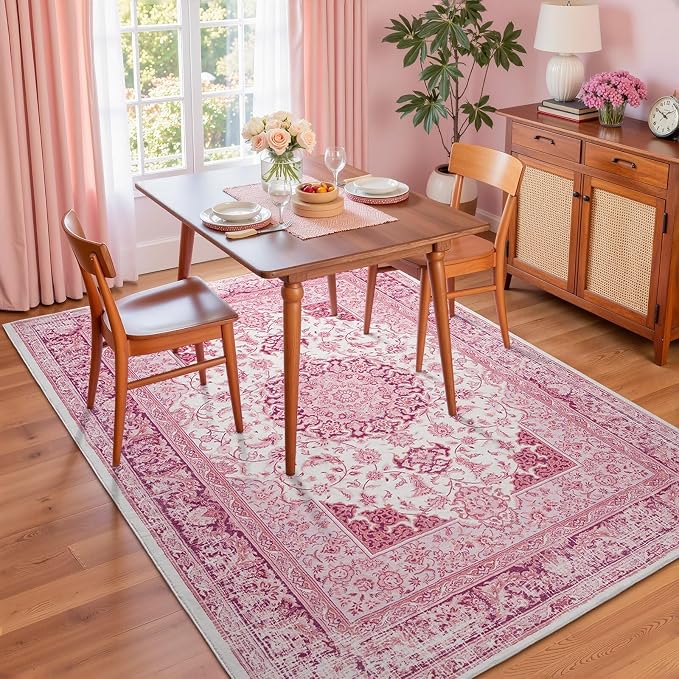Macgace Washable Vintage Area Rug - Image 3