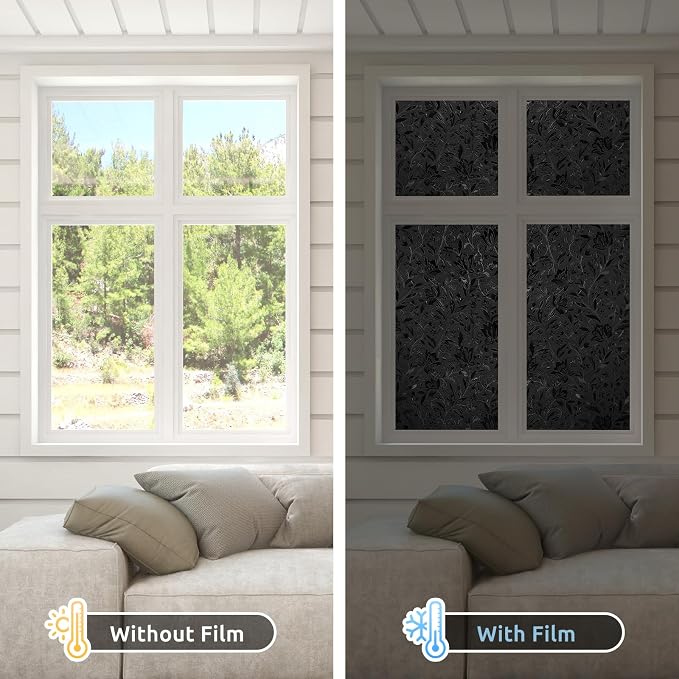 rabbitgoo Total Blackout Window Film, 23.6" x 118.1" | Sun Blocking Light - Image 6