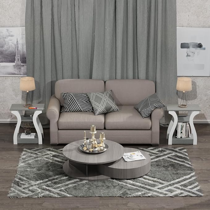 FROMJBEST End Tables Living Room Set of 2 - Image 5