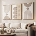 Large 3D Textured Framed Neutral Abstract Wall Art by Cuspin