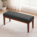 43.5" Upholstered Bedroom Bench, Faux Leather Entryway Bench by CACFTII