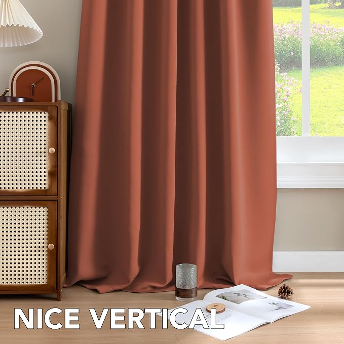H.VERSAILTEX Blackout Curtains Thermal Insulated Window Treatment Panels Room - Image 9