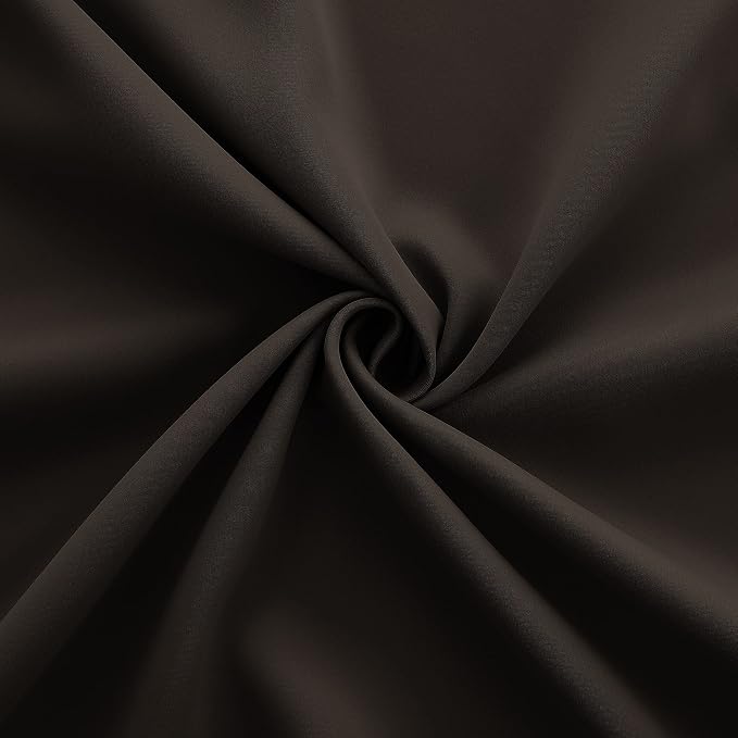 96 Inch Long Dark Brown Living Room Curtains - Image 8
