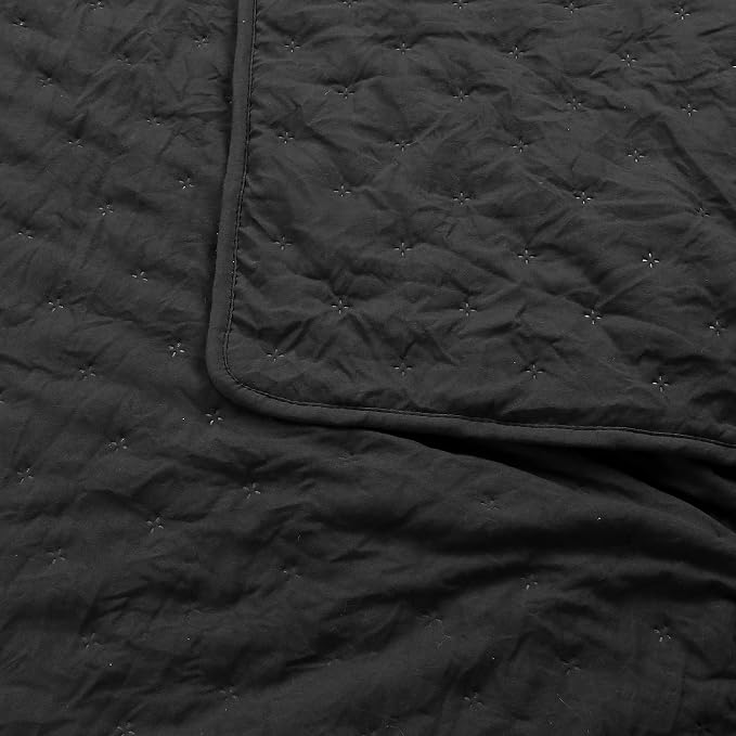 ROARINGWILD Black Queen Size Quilt Bedding Sets - Image 6