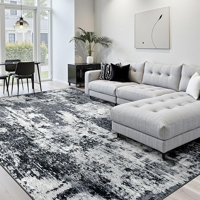 RELEANY Washable 5'x8' Abstract Area Rug - Image 2