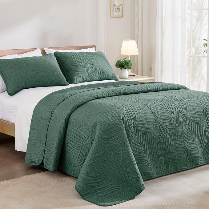 Exclusivo Mezcla California King Quilt Bedding Set, Microfiber Bedspreads | - Image 2