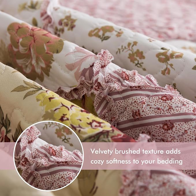 Etwel Lightweight Patchwork King Size Quilt Set - Image 3