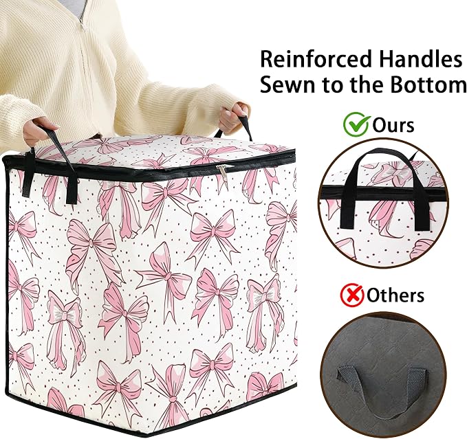2pcs blanket storage bag for under bed, closet organizers 95L | clothing - Image 4