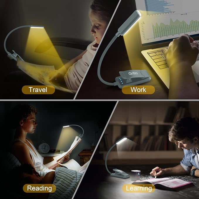 Gritin 9 LED Rechargeable Book Light - Image 7