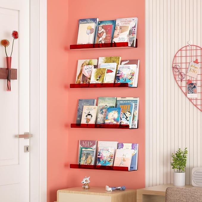 upsimples 4 Pcs 15" Acrylic Shelves - Image 4
