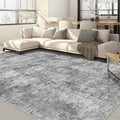 Nakagishi 8x10 Area Rugs Living Room: Washable Abstract Large Neutral Soft Rug by NakagishiAreaRug