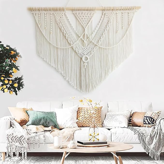 Achart Macrame Wall Hanging Large- Boho Wall Decor- large wall art- Wall Decor - Image 6