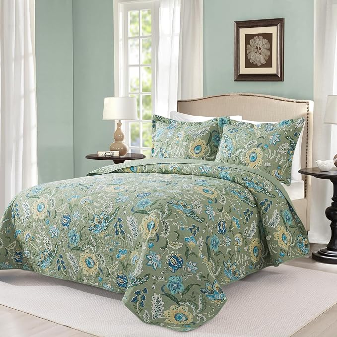 VAPUTAR Farmhouse Queen Quilt Bedding Set - Image 2