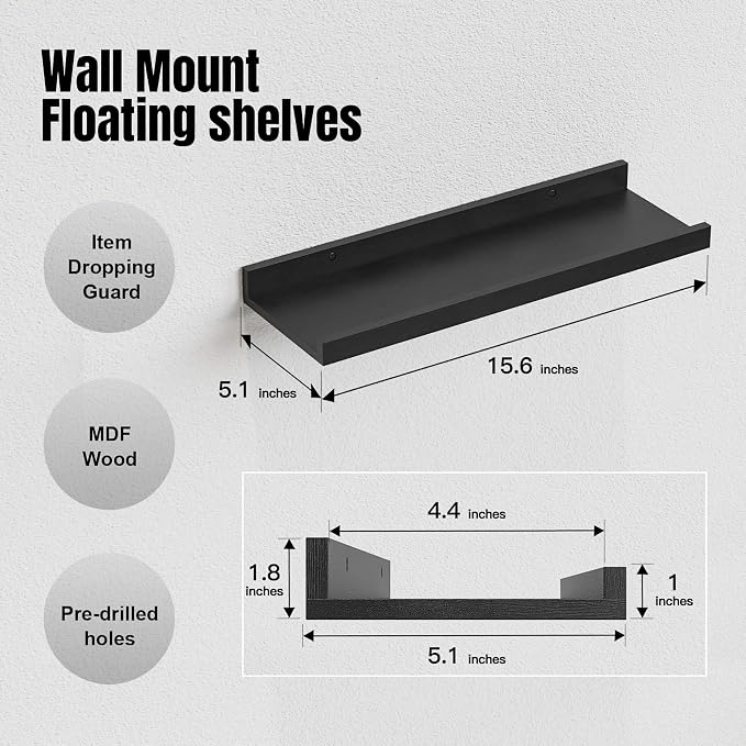 RICHER HOUSE 3-Set Floating Shelves - Image 3