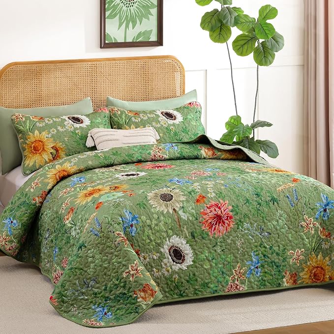 Yiran Floral King Size Quilt - Image 2
