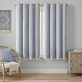 Blue 100% Boho Blackout Curtains 63 Inch 2 Panels by Unknown