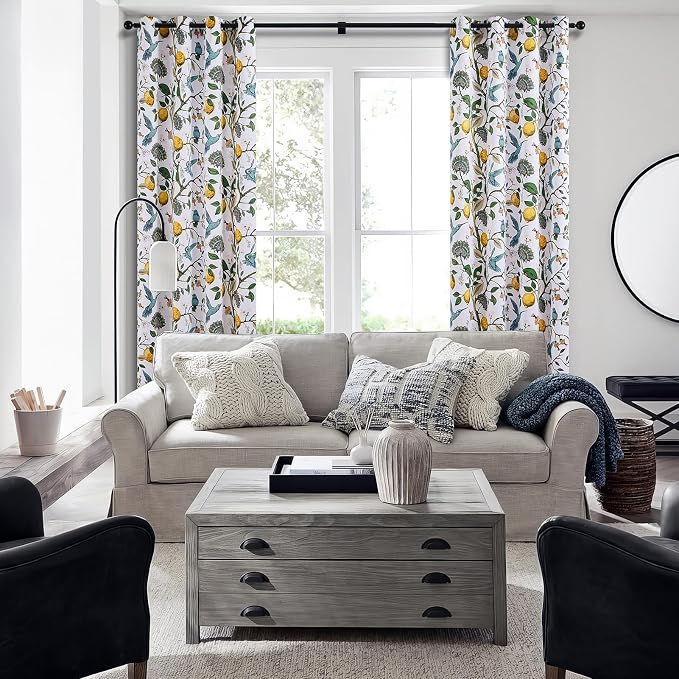 Topfinel 54 Inches Long Short White Blackout Curtains - Image 5