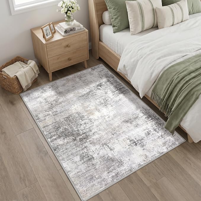 Abstract Area Rug 4x5 Ft Washable Rugs - Image 9