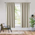 RYB HOME Bedroom Blackout Curtains 54 inches Long, 100% Blackout | Thermal by RYBHOME