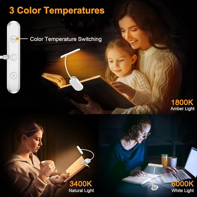 Gritin Rechargeable Book Light for Reading in Bed - Image 3