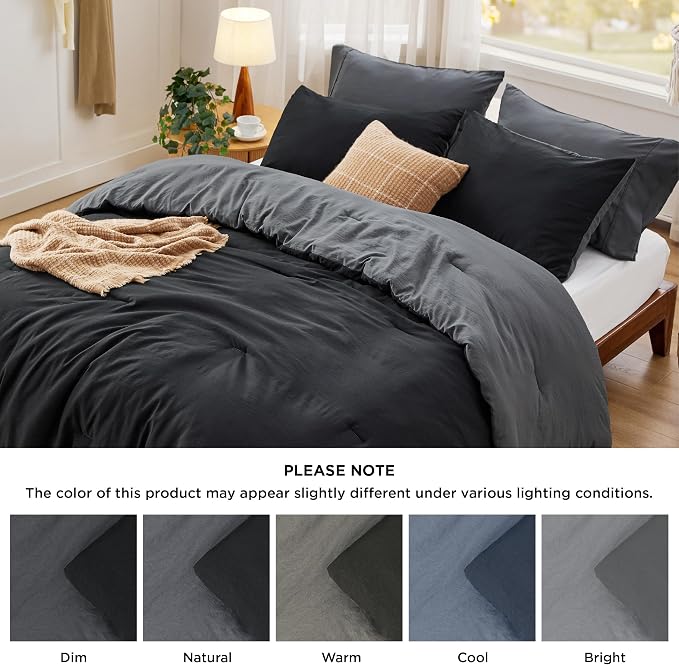 Bedsure King Comforter Set, 3 Pieces GentleSoft™ Bed Set, 1 Lightweight - Image 7