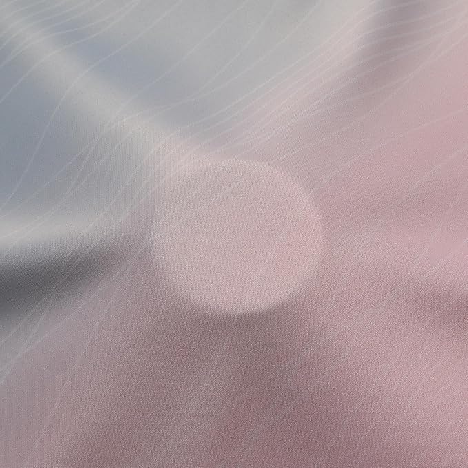 Ombre Grey and Pink Blackout Curtains 36 Inch Long | Thermal Insulated Grommet - Image 8