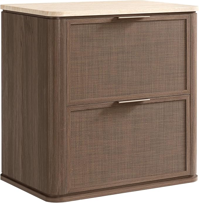 Night Stand, 23.11" W Rattan Nightstand - Image 8