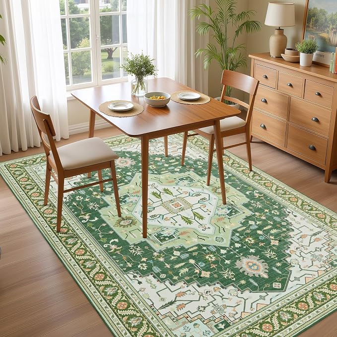 Macgace Washable Vintage Area Rug - Image 2