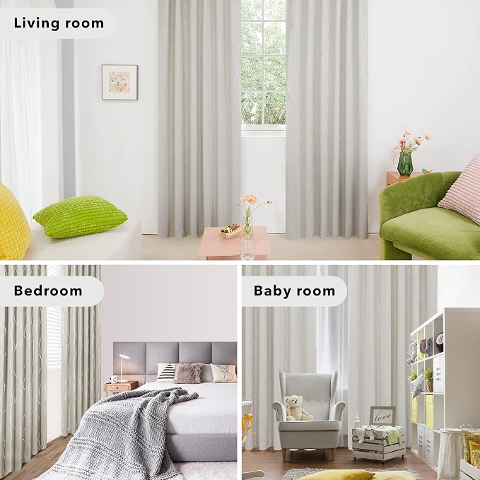 Deconovo Blackout Back Tab Curtains - Image 6