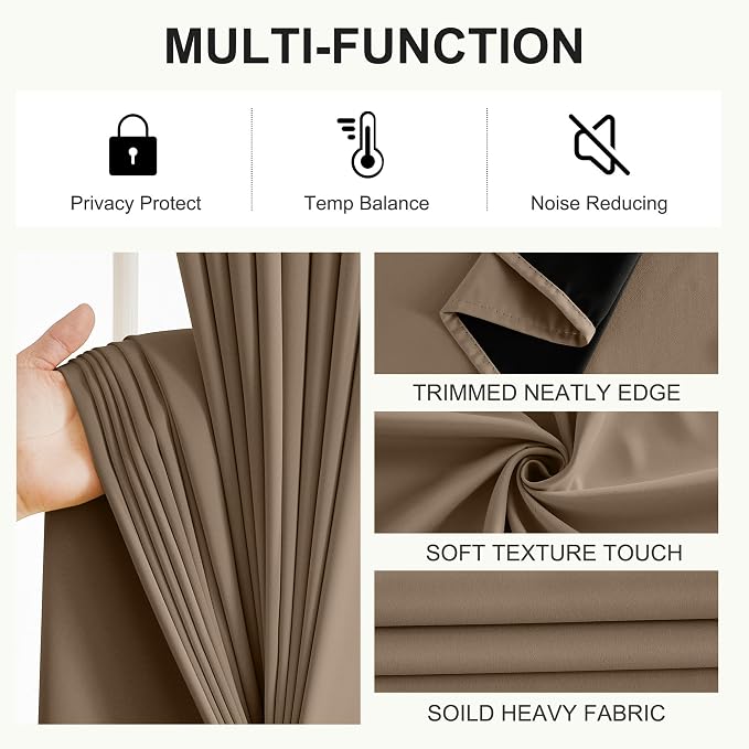 NICETOWN 100% Blackout Curtains - Image 5