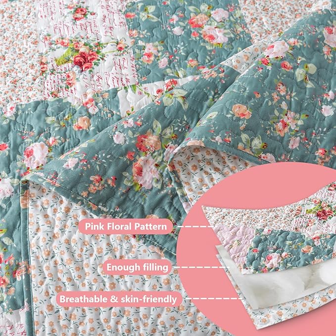 BEDIFANY French Style Queen Size Quilt Set - Image 4