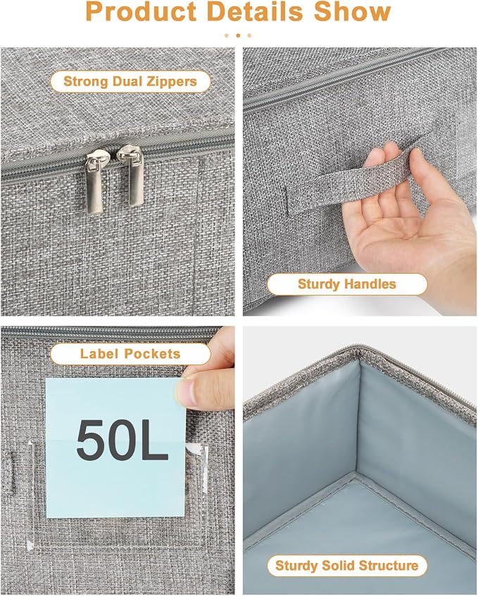 punemi 6.7 in High Under Bed Storage Container - Image 6