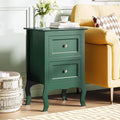 Bonnlo Green Nightstand with Drawers by Bonnlo
