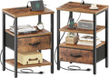 SUPERJARE Nightstand Set of 2 by SUPERJARE