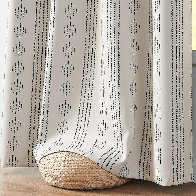 jinchan 95% Blackout Boho Curtains 54 Inch Length - Image 7