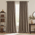 Floral 100% Blackout Linen Curtains 84 Inches by StangH
