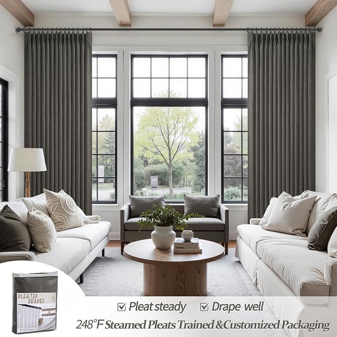 Memory Trained Pinch Pleated 96 Inch Viral Curtains - Image 6