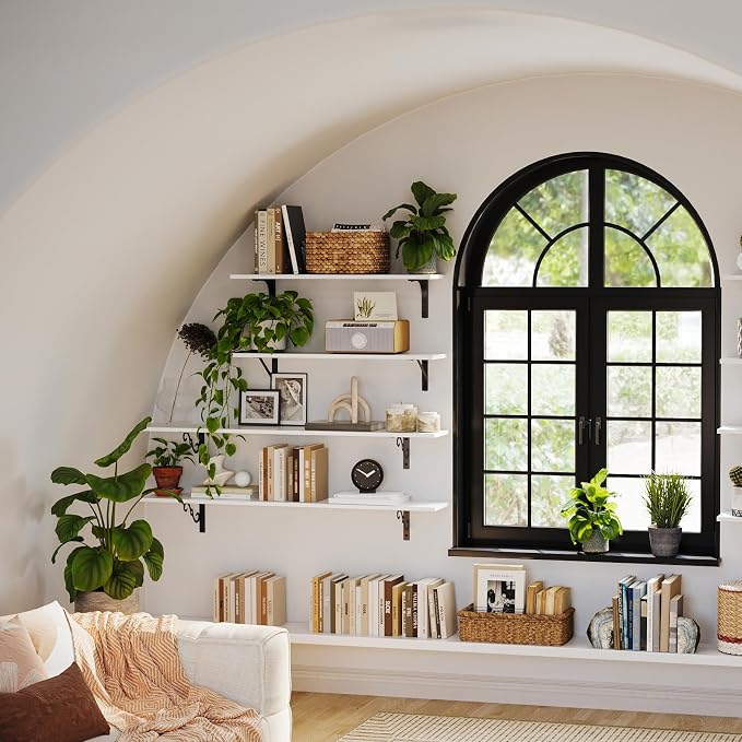Long Wall Shelves, 31.5" Wall Mounted Shelves - Image 8