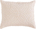 Beatrice Home Fashions Wedding Ring Standard Cotton Chenille Sham, Blush | by BeatriceHomeFashions