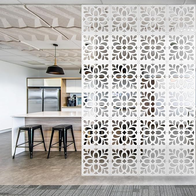 12PCS Hanging Room Divider Wall Screen Panel Room Divider Panels- Leaves | - Image 6